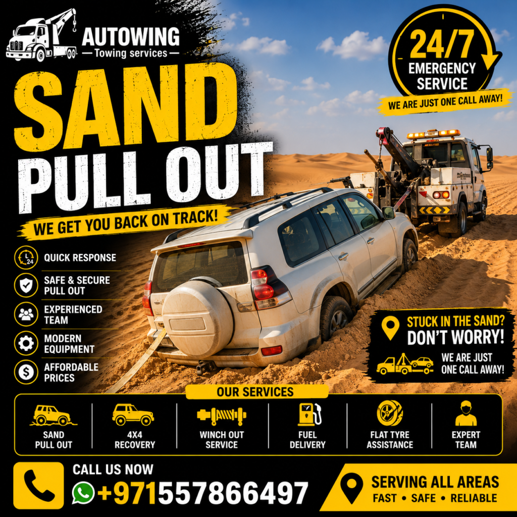 Sand Pull Out Abu Dhabi – 24/7 Emergency Desert Recovery