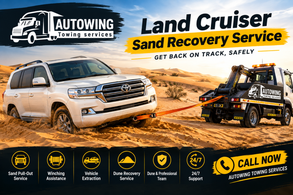 Land Cruiser Desert Recovery Abu Dhabi – Safe 24/7 Rescue