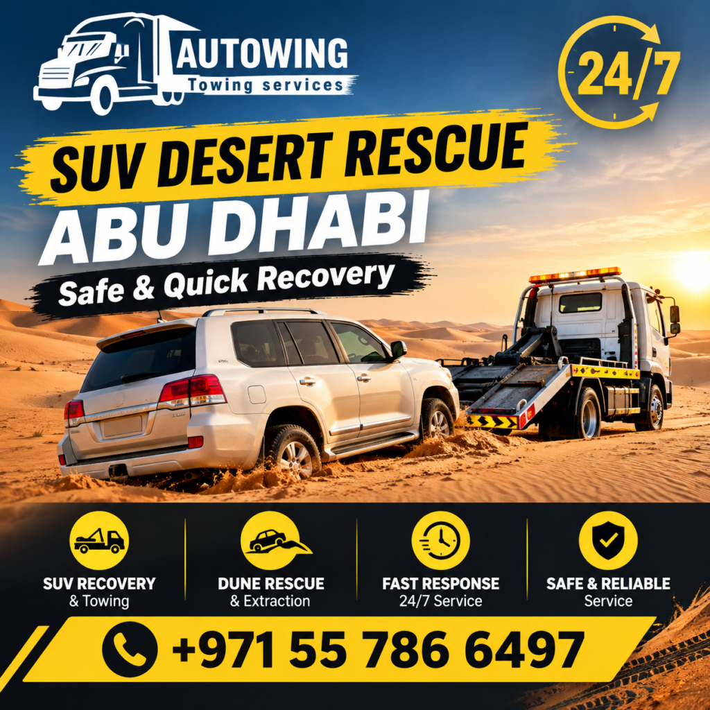 24/7 SUV Desert Rescue Abu Dhabi | Safe & Quick Recovery