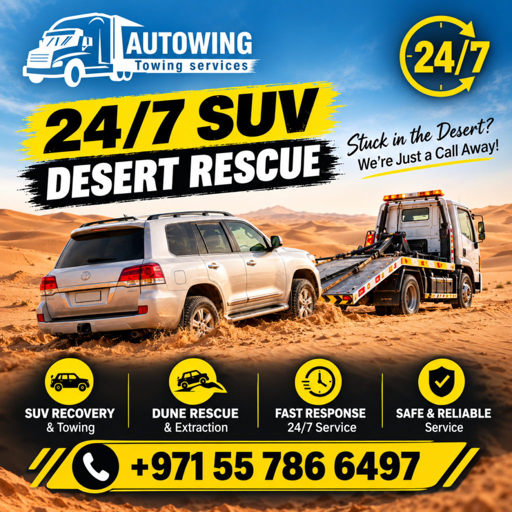 24/7 SUV Desert Rescue Abu Dhabi | Safe & Quick Recovery