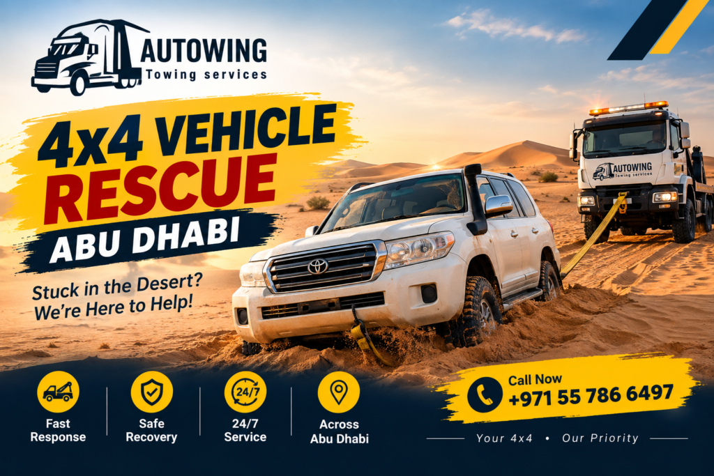 Need 4x4 Vehicle Rescue in Abu Dhabi